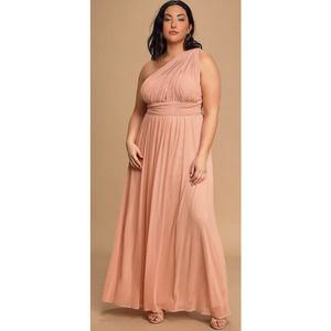 Lulus Infinitely Adored Blush Pink Convertible Maxi Dress XL